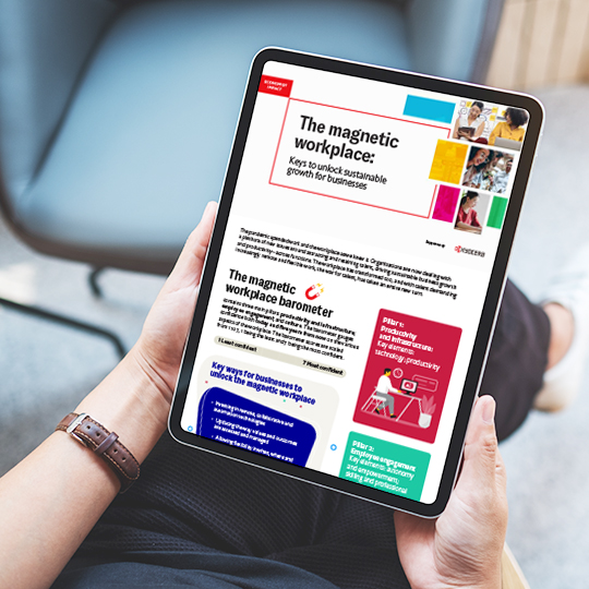The magnetic workplace report infographic