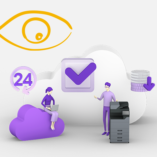 Kyocera cloud information manager connects the cloud to mfps using content services.