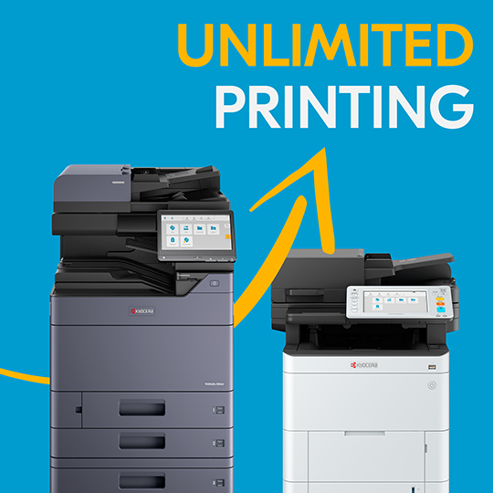 Image of printers available to lease.