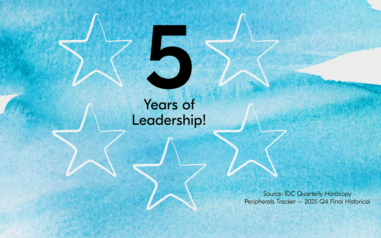 #1 in inkjet for five years running