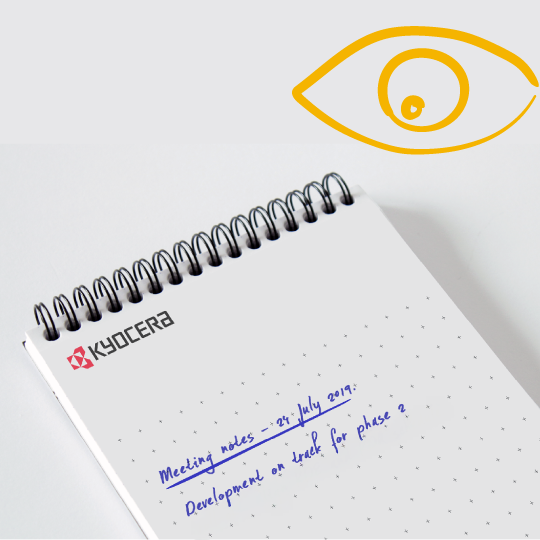 Kyocera merchandise exclusive to partners.