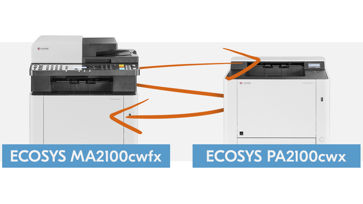ECOSYS MA2100cwfx and ECOSYS PA2100cwx