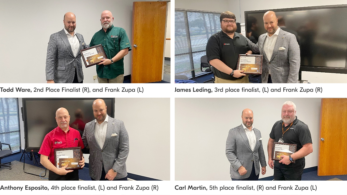 2nd through 5th place finalists