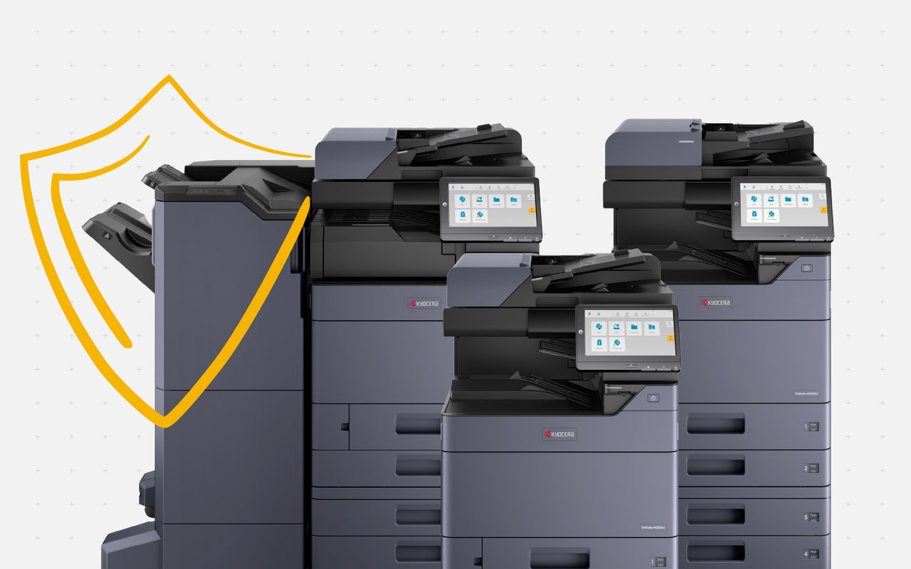 Get built-in printer security on Kyocera devices.