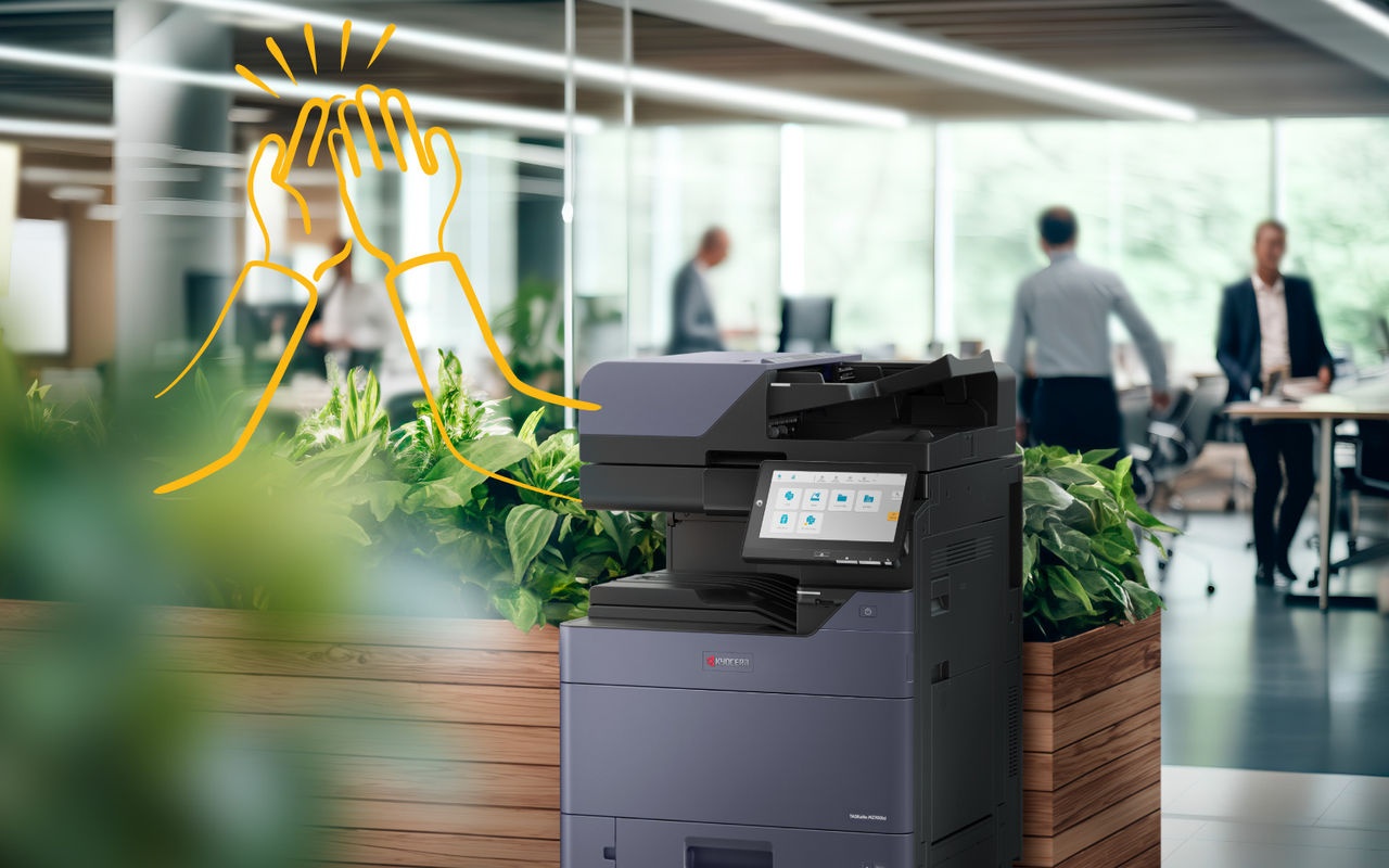 Secure printer in an office environment