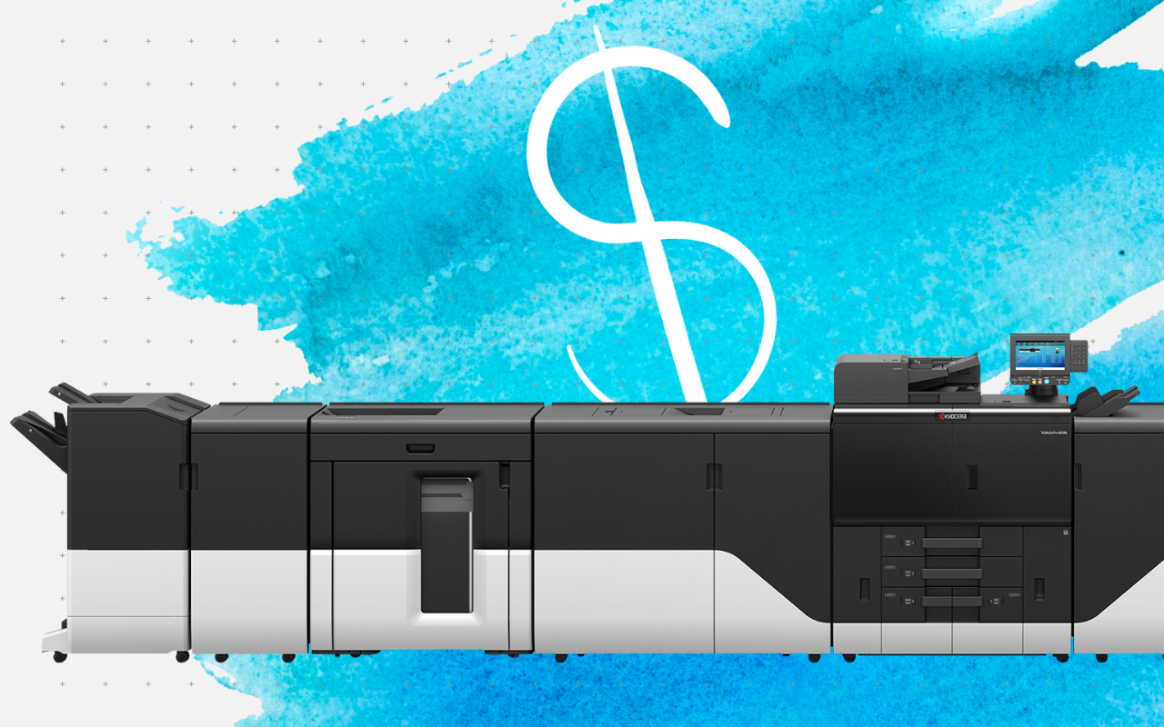 Print more, spend less with our production printing machine. 
