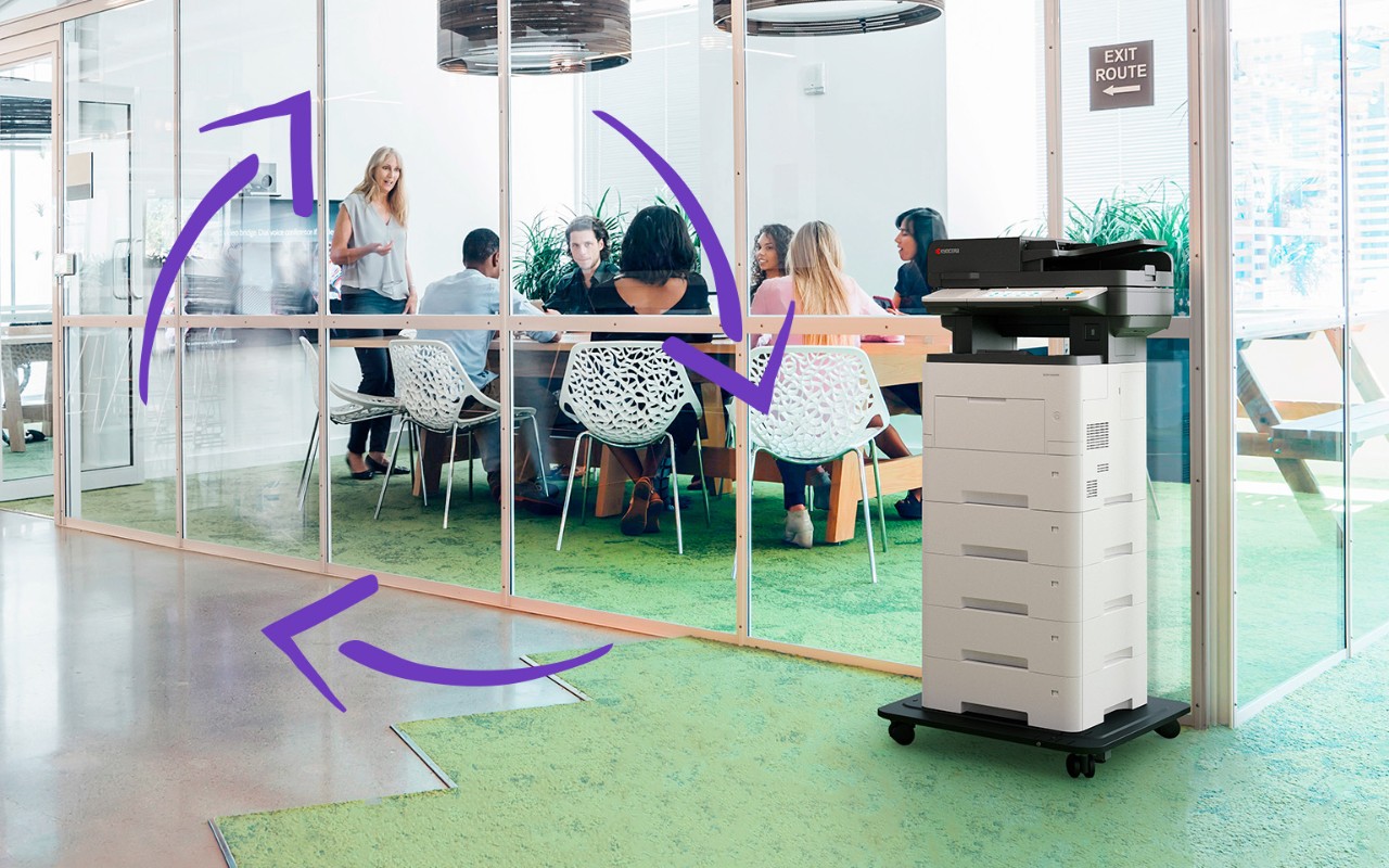 Kyocera MFPs support more sustainable workflows: Paper to the cloud