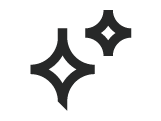 Icon of two stars representing the low total cost of ownership of Kyocera inkjet printers.