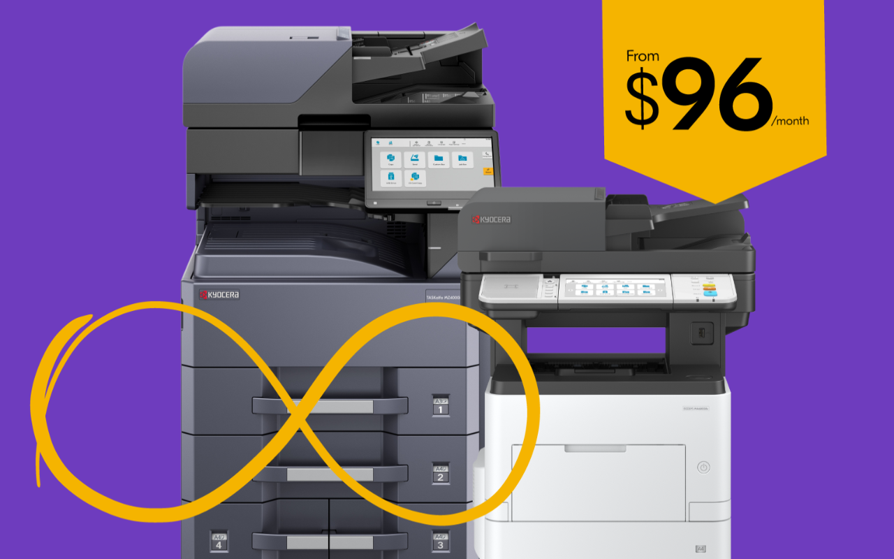 Kyocera Unlimited Plan: More printing, less uncertainty.