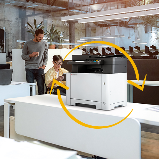 A printer in an office.