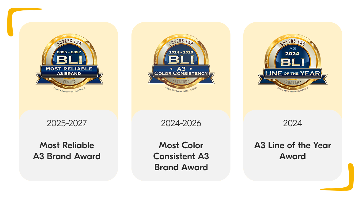 Kyocera award-winning printers.