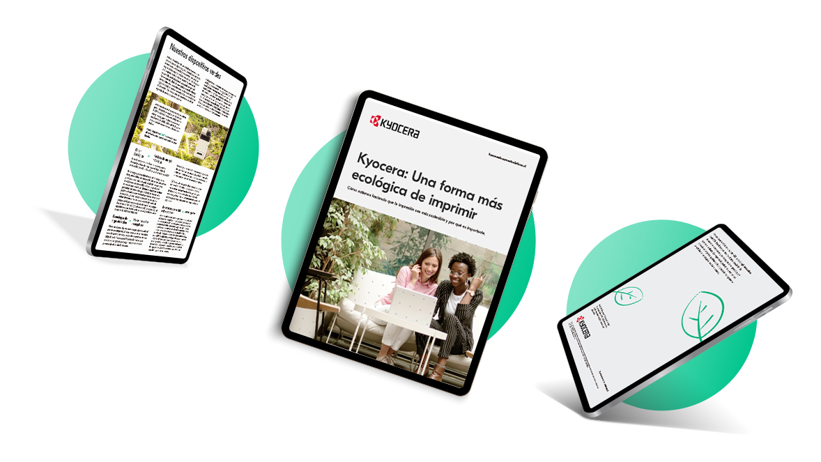 Kyocera celebra sus soluciones sostenibles con un eBook
