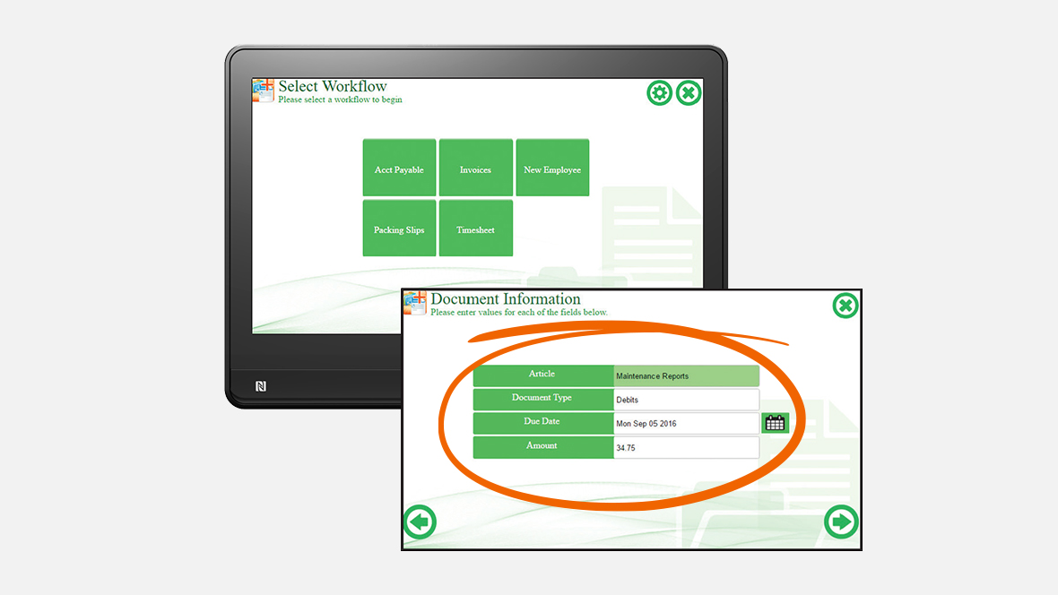 screenshots of software application