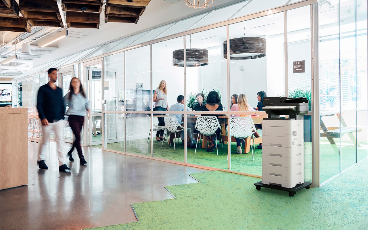 Impresora de oficina disponible con un plan de renta de impresoras.