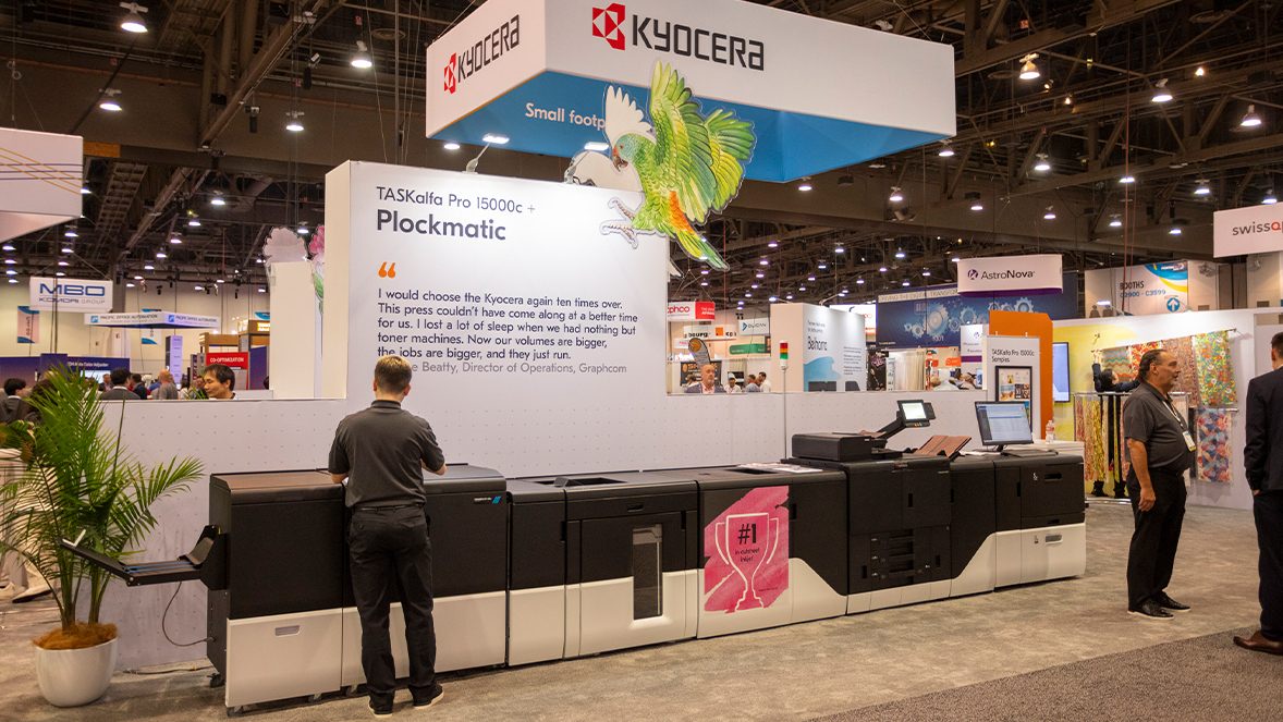 Kyocera en PRINTING United 2024 en Las Vegas, Nevada. Kyocera en PRINTING United 2024 en Las Vegas, Nevada.