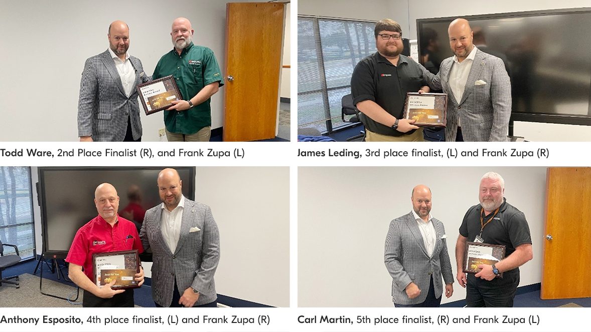 2nd through 5th place finalists 2nd through 5th place finalists