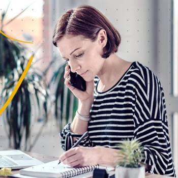 Steps to secure your hybrid workplace environment person at work