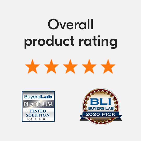 Un software galardonado Overall product rating 5 stars